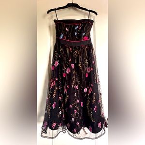Flirty feminine floral tulle dress